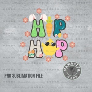 Easter Png, Kids Easter Png, Easter Sublimation Png, Hip Hop Png, Easter Hip Hop Png, Retro Easter Png, T-shirt Design, Digital Download