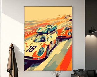 Vintage Racing – Series of (4) Posters