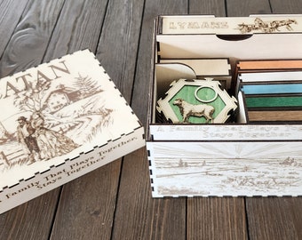 Catan Settlers 3D Game Board Storage Box Laser Cut File (Digital Download)