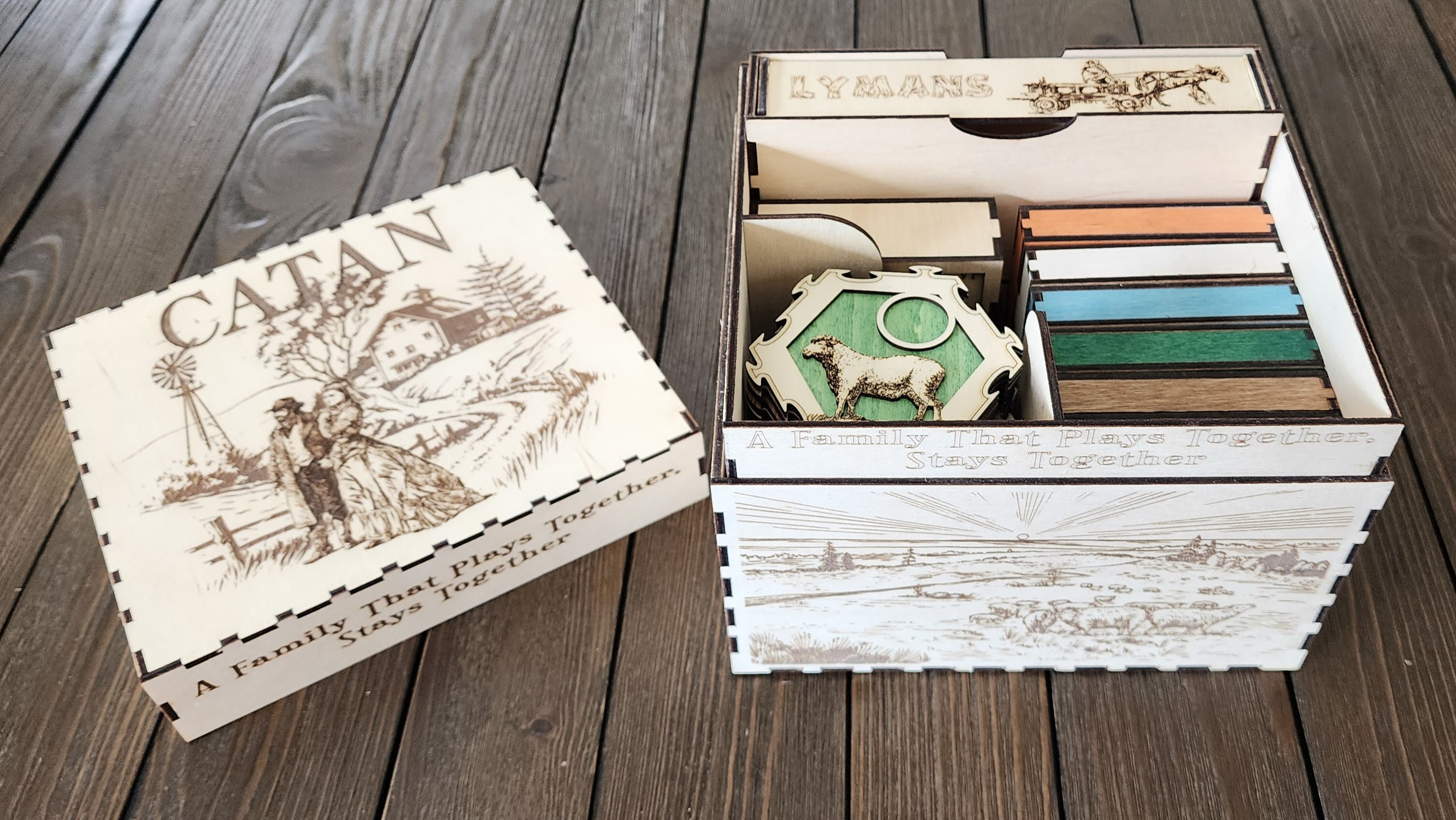 Catan wood board - Etsy 日本