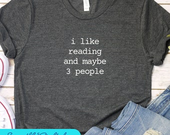 Regalo per lettore, camicia da libro, camicia da bibliotecario, camicia da insegnante di lettura, camicia da lettura, camicia da libro Mi piace leggere