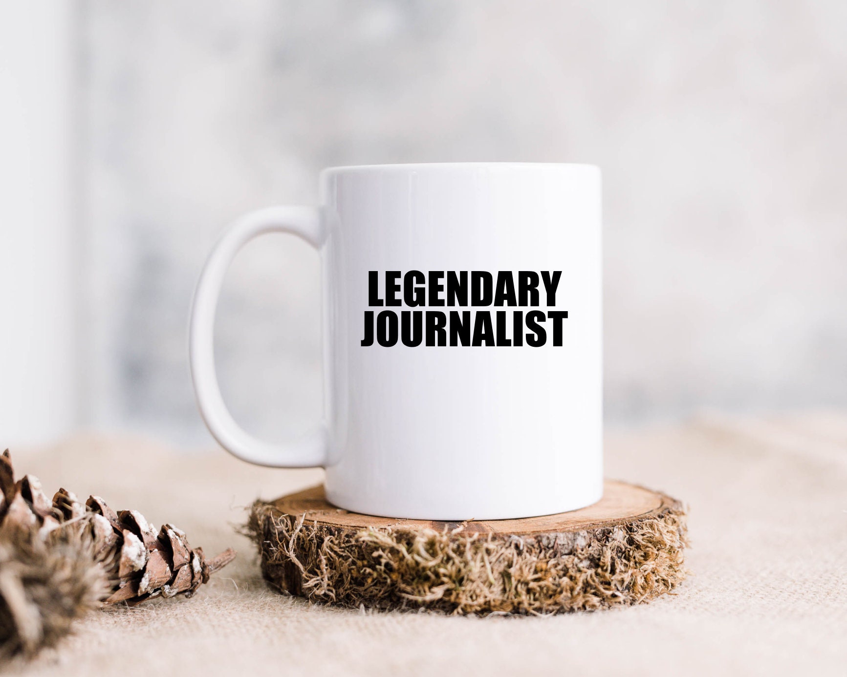 Tasse Drôle De Journaliste : Cadeau De Journaliste, Tasse De Café