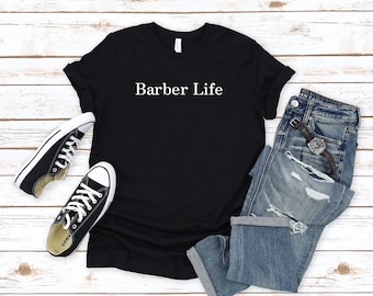 Elementi Floreali Personalizzati Del Parrucchiere Tema Del Barbiere Maglietta In Cotone Al 100% Con Testo Regalo Di Compleanno Per Parrucchieri Amanti - CALLIE - Foto 9