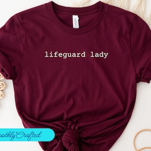 Lifeguard Shirt, Life Guarding Tee, Lifeguard Girl, Lifeguarding Girl, Lifeguard T-Shirt, Lifeguarding Lady