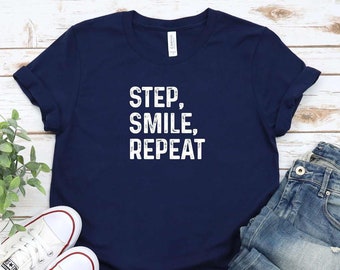 Podotherapeut Tee Shirt, Podotherapie Tshirt, Cadeau voor Podotherapeut, Podotherapie Student Tee, Podotherapie T-shirt, Stap, Glimlach, Herhaal Shirt