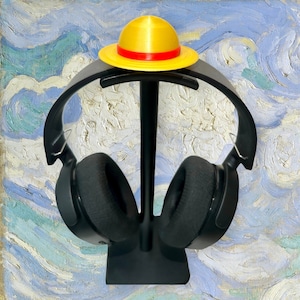 Support pour casque d'écoute pour chapeau de paille | Accessoire casque Luffy chapeau de paille | OP Cosplay | Cadeau banderole | Chat - Chapeau pour chiot | Cadeau de fan une pièce
