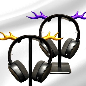 Antler Headphone Attachment | Headset Accessory | Cosplay Streamer Gift | Mini Deer Horns for Gaming Headphones - Horn Reindeer Headphones