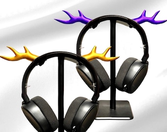 Antler Headphone Attachment | Headset Accessory | Cosplay Streamer Gift | Mini Deer Horns for Gaming Headphones - Horn Reindeer Headphones