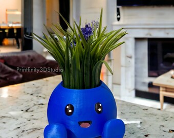 Oddish Cute Succulent Planter | Cool Gift | Cute Succulent Planter For Desk | Cute Happy Planter For Indoor Gift | Cute Pen Holder