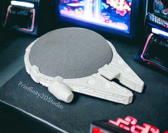 Millennium Falcon Google Home Stand | Smart Home Star Wars Holder