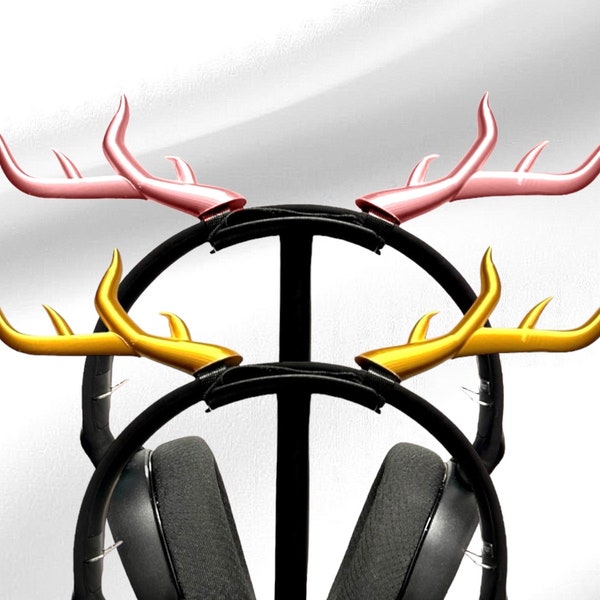 Glow-in-the-Dark Green Silicone Horns For Headphones - Cosplay & Gaming Headset Decorations