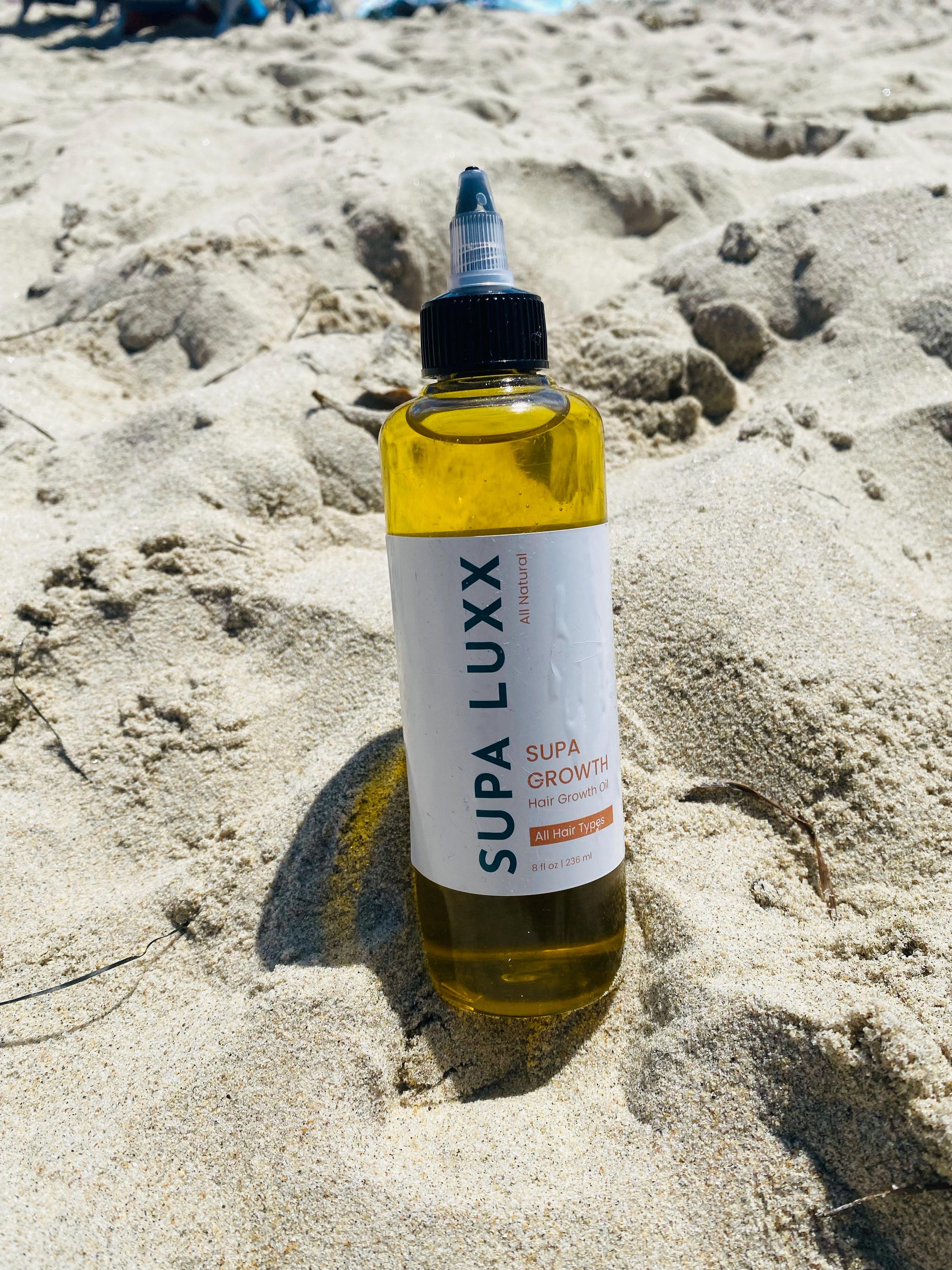Supa Growth 8oz Hair Growth Oil, All Natural Fast Growth Hair Moisturizer, Rosemary oil, No Chemicals Grows in  Alopecia prevents Hair Loss.