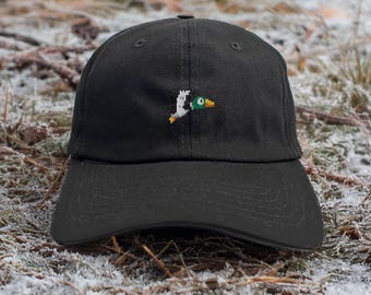 8-Bit Duck Hat – Pixel Duck Hunt Embroidered Cap | Retro Gamer Dad Hat | Minimalist Nintendo Style Hat | Gamer Gift | 80s Arcade Aesthetic