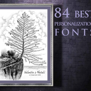 Wedding GUEST BOOK Alternative Tree Alternative Guest Book Signature PINE Guest Book Print Custom Wedding Guest Book Tree For Wedding Rustic