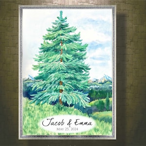 Anniversary Guest Book Alternative Birthday Guest Book Alternative Bachelorette GuestBook Graduation Wedding Guest Book Alternative Tree