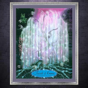 Wedding Guest Book Alternative Tree of Souls Tree of Voices Eywa Avatar Pandora Unique Wedding Guest Book Idea Fairytale Guest Book Avatar