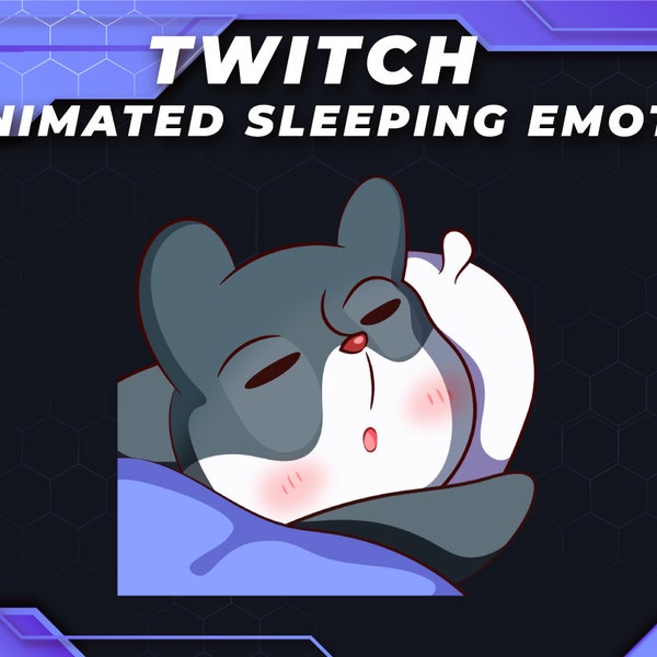Sleepy Twitch Emotes | Cute Raccoon Emote for Twitch discord, youtube, streaming | Animated Animal Twitch Emotes | Funny, Sleep, Streaming