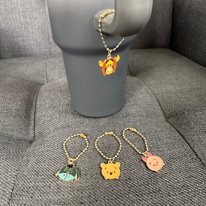 Winnie the Pooh, Tigger, Eeyore, Piglet Stanley Cup Charms, Disney, Tumbler, Water Bottle, Keyring, Bag Charm