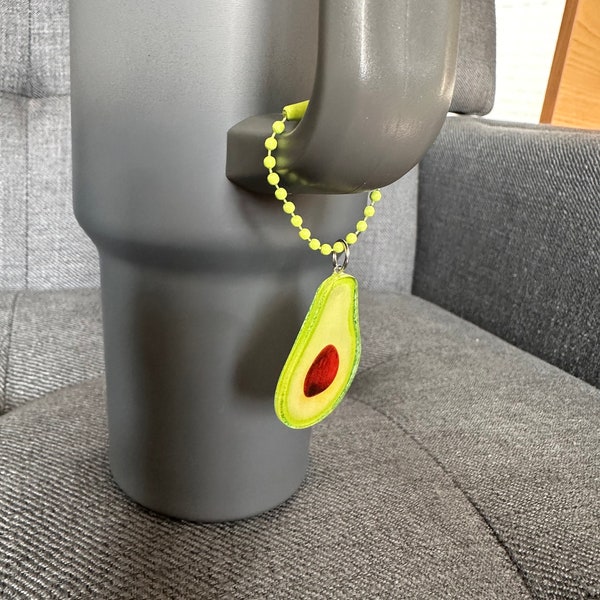 Avocado Stanley Cup Charm, Keychain, Bag Charm