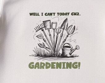 Funny Gardening T-Shirt: Plant Lover Gift, Hand-Drawn Design