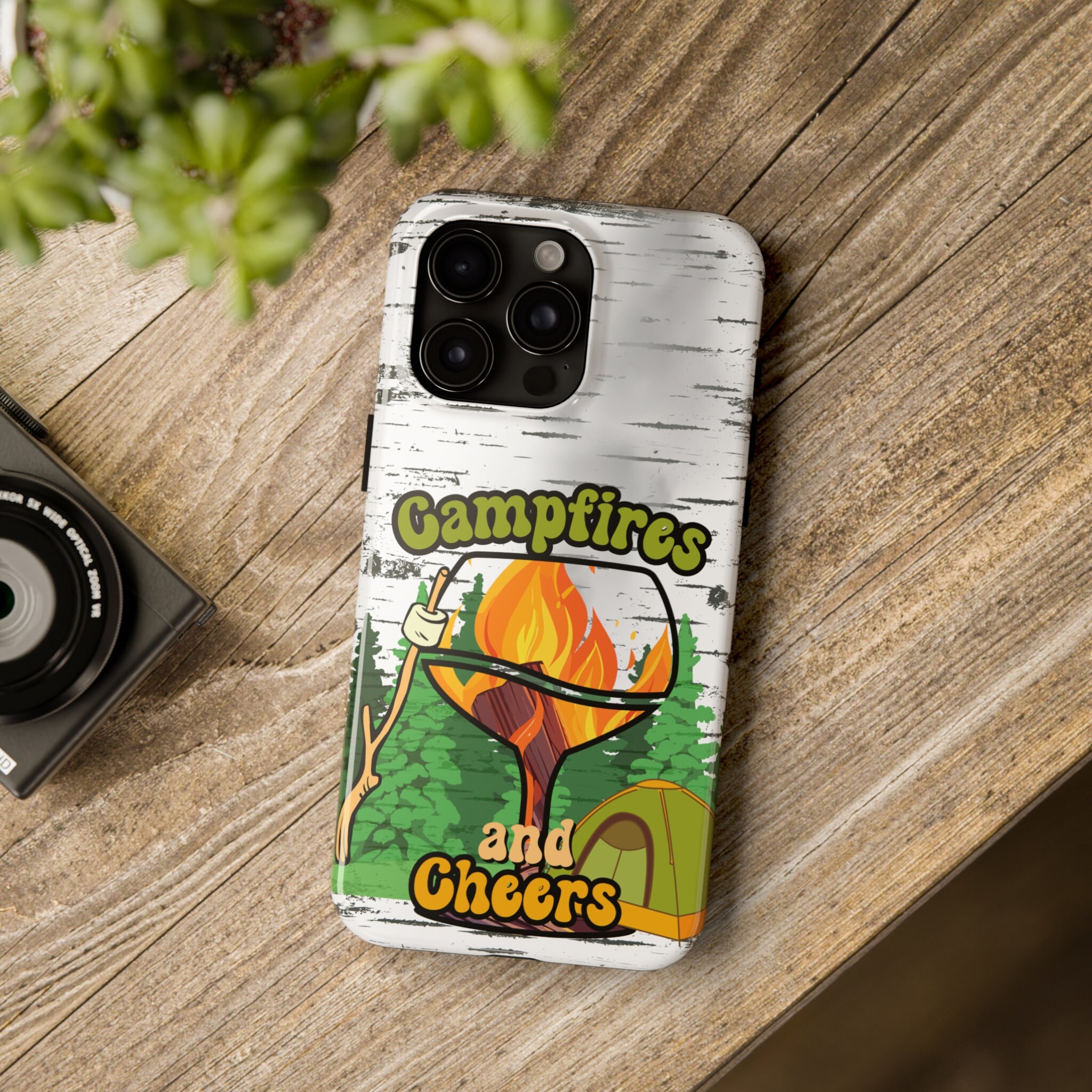 Phone Cases, Campfire Case, Wine Lover Cases, Camp Lover Cases, Camping