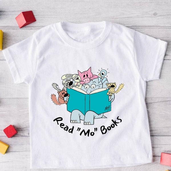 Read Mo Books T-shirt, It's a Good Day to Read a Book T-shirt, Book Lover Gift Idea, Funny Piggie Elephant Pigeons Shirt, Book's Day T-Shirt