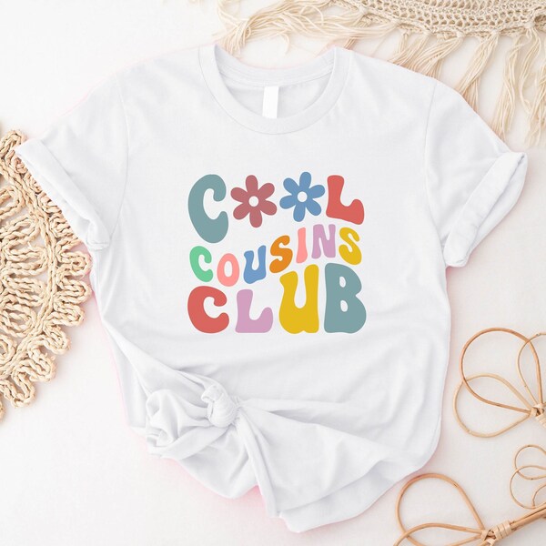 Cooles Cousins Club-Shirt, cooles Cousins-Team-T-Shirt, Kleinkind-Cousins-Urlaub-T-Shirt, Cousins-Reise-nettes Outfit, Cousin-Geburtstag-nettes Geschenk.