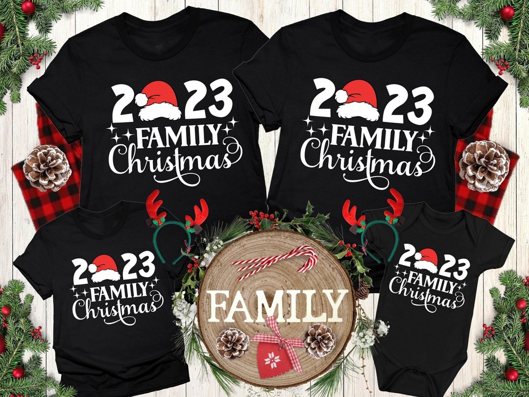 Family Christmas 2023 Shirt, Happy Christmas T-shirt, Family Christmas ...