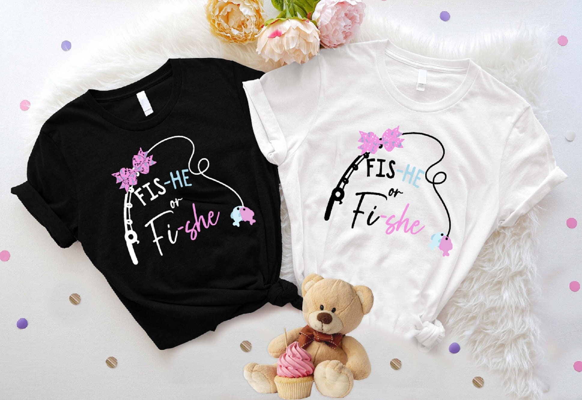 Funny Keeper of the Gender Shirt,cute Gender Reveal Party Shirt,fishing  Theme Baby Shower Party Outfits,unique Pregnancy Announcement Tshirt 