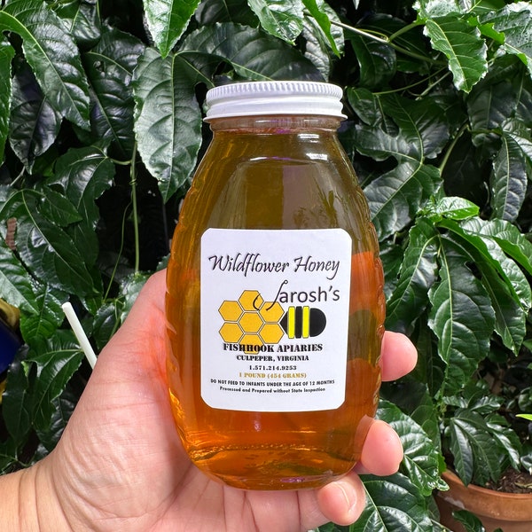 1lb Bottle of Virginia Wildflower honey