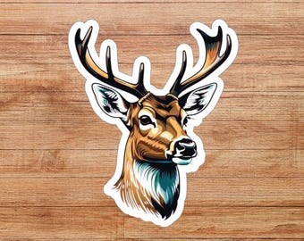 Deer Sticker, Animal Sticker, Deer Gift, Deer Decal, Scrapbook Sticker, National Park Souvenir, Water Bottle Sticker, Wildlife Sticker