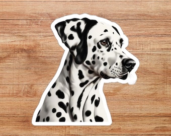 Dalmatian Die-Cut Sticker, Dalmatian Sticker, Gift for Dog Lover, Dog Mom Dad Sticker Gift, Animal Sticker, Dog Decal, Water Bottle Decal
