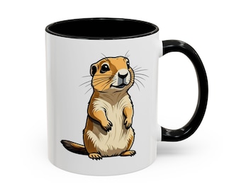 Prairie Dog Mug, Gift for Prairie Dog Lover, Gift for Coffee Lover, Animal Drinkware, National Park Souvenir Mug, Animal Mug