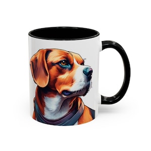 Beagle Coffee Mug, Gift for Dog Lover, Gift for Coffee Lover, Beagle Mug, Animal Drinkware, Beagle Decor, Dog Owner Gift, Beagle Gift
