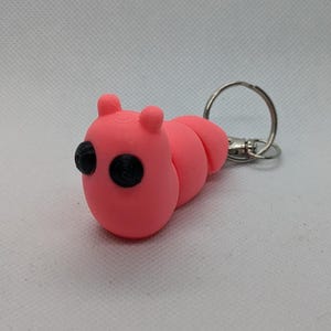 Slug Keychain Module Slug Flexi Fidget Key Chain, Sensory Toy, 3D Printed Gift, Keychain ...