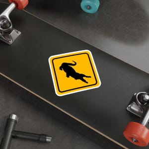 Alligator Crossing Die-Cut Sticker, Alligator Lover Sticker, Alligator Lover Gift, Sticker Accessory, Gator Sticker, Water Bottle Sticker image 6
