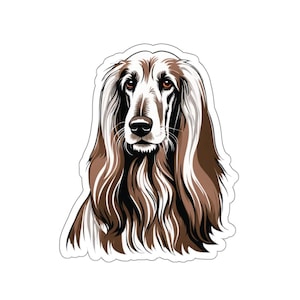Afghan Hound Sticker, Afghan Hound Dog Sticker, Afghan Hound Lover Gift, Afghan Hound Decor, Dog Lover Sticker, Afghan Hound Owner Gift