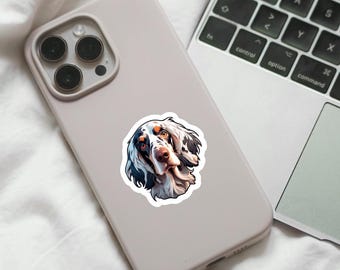 English Setter Dog Die-Cut Sticker, Dog Lover Sticker, Gift for Dog Lover, English Setter Sticker, Dog Gift, English Setter Gift
