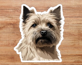 Cairn Terrier Die-Cut Sticker, Cairn Terrier Lover Sticker, Cairn Terrier Lover Gift, Cairn Terrier Gift, Dog Lover Gift, Animal Lover Gift