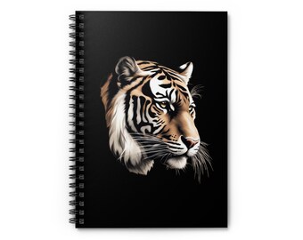 Tiger Notebook, Gift for Tiger Lover, Back to School Gift for Tiger Lover, Graduation Gift, Animal Notebook, Tiger Gift, Jungle Gift