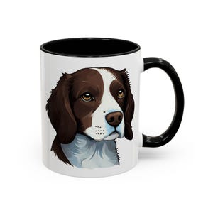 Brittany Spaniel in Liver Color Dog Mug, Gift for Brittany Spaniel Lover, Gift for Coffee Lover, Animal Drinkware, Dog Mug, Spaniel Owner