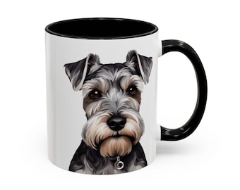 Dwergschnauzer koffiemok, cadeau voor hondenliefhebber, cadeau voor koffieliefhebber, mok dwergschnauzer, dierlijke mok, cadeau dwergschnauzer