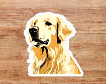 Yellow Labrador Retriever Die-Cut Sticker, Yellow Lab Sticker, Gift for Lab Lovers, Dog Sticker, Yellow Labrador Retriever Gift, Lab Gift
