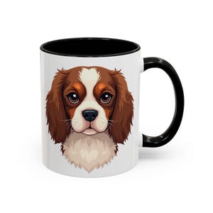 Cavalier King Charles Spaniel Dog Coffee Mug, Gift for Cavalier King Charles Spaniel Lover, Gift for Coffee Lover, Dog Themed Drinkware