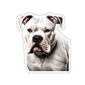 American Bulldog Sticker, Dog Sticker, American Bulldog Lover Gift, Scrapbook Sticker, Gift for Dog Owner