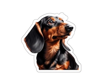 Dachshund Sticker, Dog Sticker, Gift for Dog Lover, Animal Sticker Gift, Dachshund Gift, Dachshund Decal, Doxie Sticker, Weiner Dog Sticker