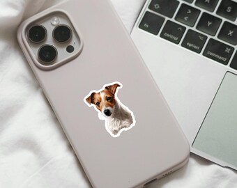 Jack Russell Terrier Die-Cut Sticker, Jack Russell Terrier Sticker, Jack Russell Terrier Lover Gift, Dog Sticker Gift, Dog Lover Gift