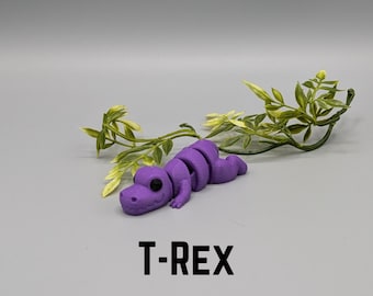 T-Rex Flexi Fidget Key Chain, Sensory Toy, 3D Printed Gift, Keychain Accessory, Tyrannosaurus Rex Keychain, Dino Lovers Gift, Dinosaur Gift