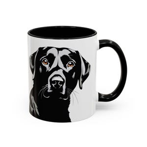 Black Lab Coffee Mug, Gift for Black Labrador Retriever Lover, Gift for Coffee Lover, Dog Mug, Animal Drinkware, Retriever Decor, Lab Gift