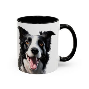 Border Collie Coffee Mug, Gift for Dog Lover, Gift for Coffee Lover, Border Collie Mug, Animal Drinkware, Border Collie Decor, Dog Decor